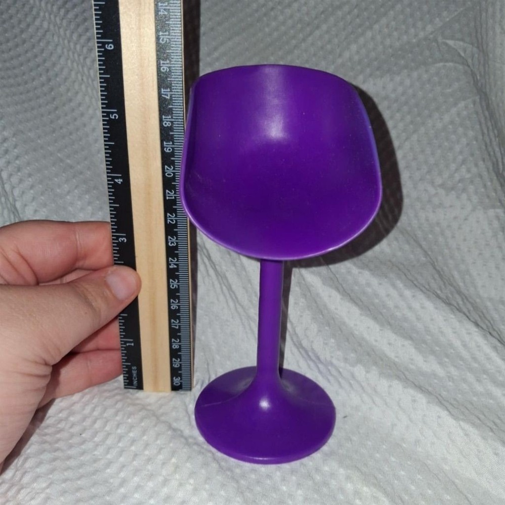 Barbie Dollhouse Furniture Purple Tulip Barstool by Mattel